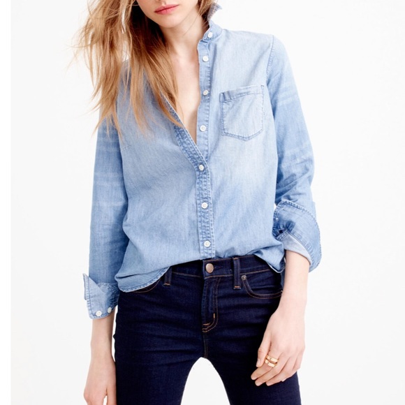 J. Crew Tops - J. Crew | Chambray Button Down Shirt